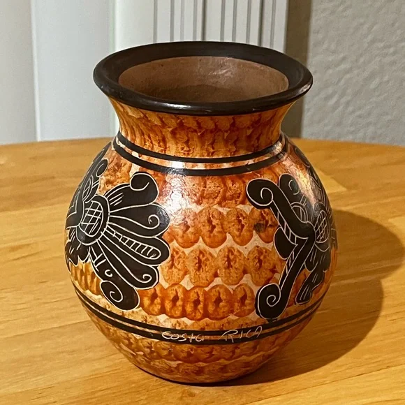 Southwestern Mexican Style Handmade Art Piece Vintage Hand painted Estate